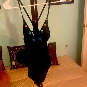 One piece black bathing suit size M by Hula Honey.